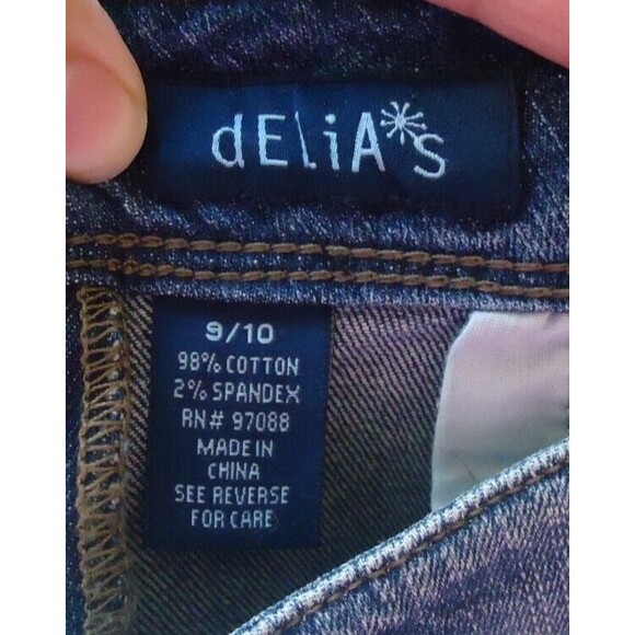 Delia's Taylor Cut Off Short Shorts-2.5" Inseam-Low Rise Denim Juniors Size 9/10 - Picture 3 of 8